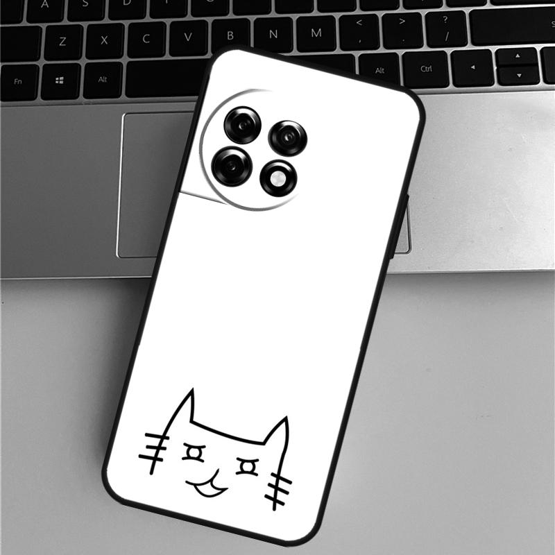 

Забавный Милый Кот Лайн-Арт Чехол Для OnePlus Nord CE 5 3 4 Lite N20 N30 OnePlus 15 R 13T 10T 9 10 Pro 11 12 13 13R Чехол OnePlus Nord N20