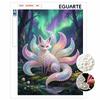 This Pearl Painting Kit Features 5D Pearl Ninetailed Fox Mosaic Art Style. Designed for Home Wall Decoration.