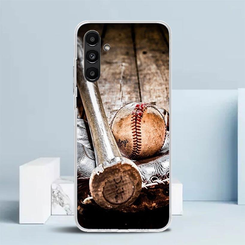 Baseball Sport Cover for Samsung Galaxy A17 A37 A57 A16 A26 A36 A56 A15 A14 A55 Phone Case A13 A53 A25 A35 A24 A34 A23 A33 Galax