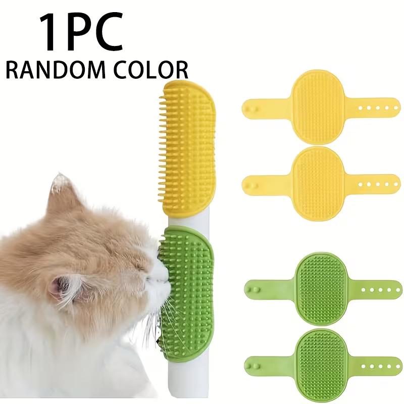 

Pet Table Leg Strap Silicone Hair Tool Wall Corner Massage Kitten Scratch Board Toy Bathing Cat Itching Tool Brush