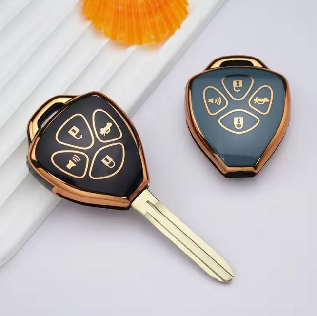 2 Buttons TPU Key Case Cover for TOYOTA Corolla Hilux Vitz Rav4 Aqua Camry Land Cruis Remote Key Shell Fob