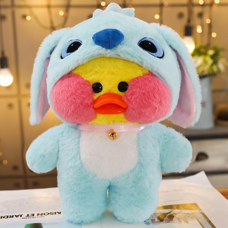 30cm Süße Lalafanfan Verwandlung Ente Plüschtier Cartoon Kawaii Ente Stofftier Weiche Tierpuppen Kinderspielzeug Geburtstagsgeschenk für G