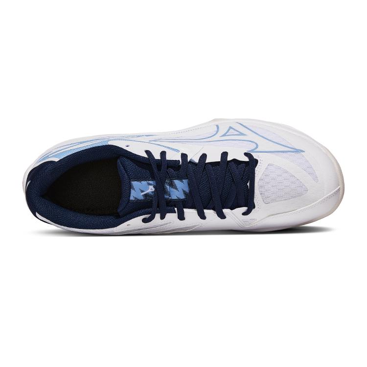 Mizuno Thunder Blade Z Unisex Lightweight Cushioned Indoor Volleyball Shoes White Saxophone Navy V1GA237053