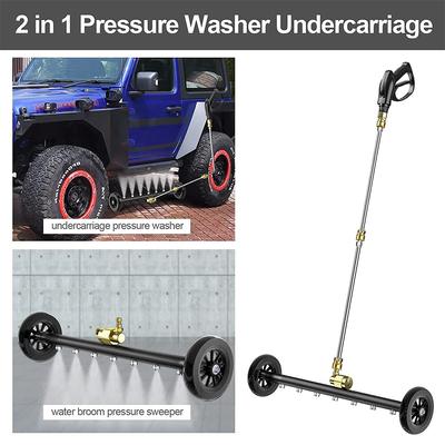 4000PSI Car Chassis High-Pressure Water Broom Washer 22 Inch Electric Car Washing Gun With 3 Extension Rods Car Washing Pump New