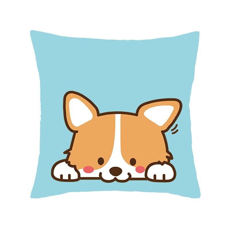 Juste de coussin de luxe avec imprimé animal de dessin animé, petit tigre mignon, taie d'oreiller, décoration d'intérieur, bureau, canapé, voiture