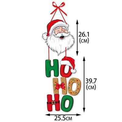 2025 Weihnachts-Türhänger Neujahrsparty-Anhänger Weihnachtsbaum-Hängeornamente Weihnachtsmann Schneemann Elch Frohe Weihnachten Deko