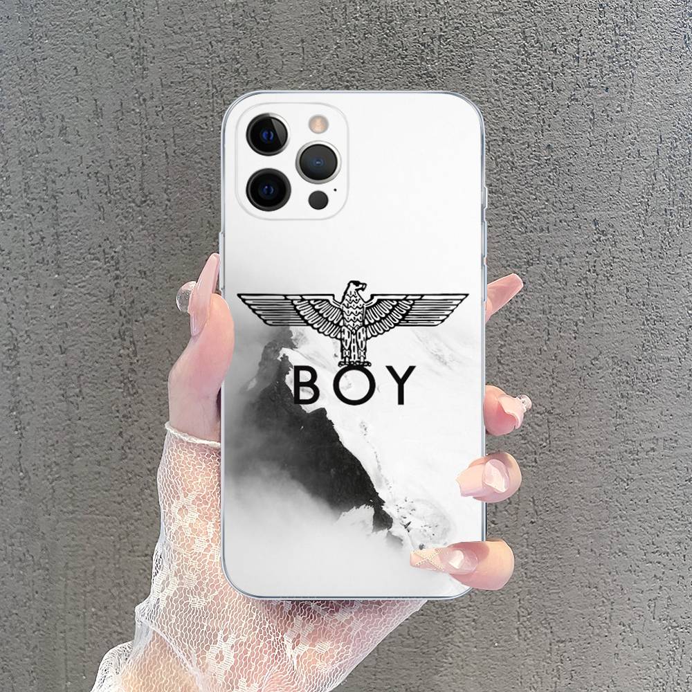 Fashion Brand B-Boy L-London Transparent Soft Phone Case For IPhone 15 12 14 16 17 13 Plus 11 Pro Max 13 Pro