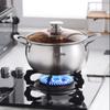 Sigang 24CM Stainless Steel Soup Pot with Glass Lid