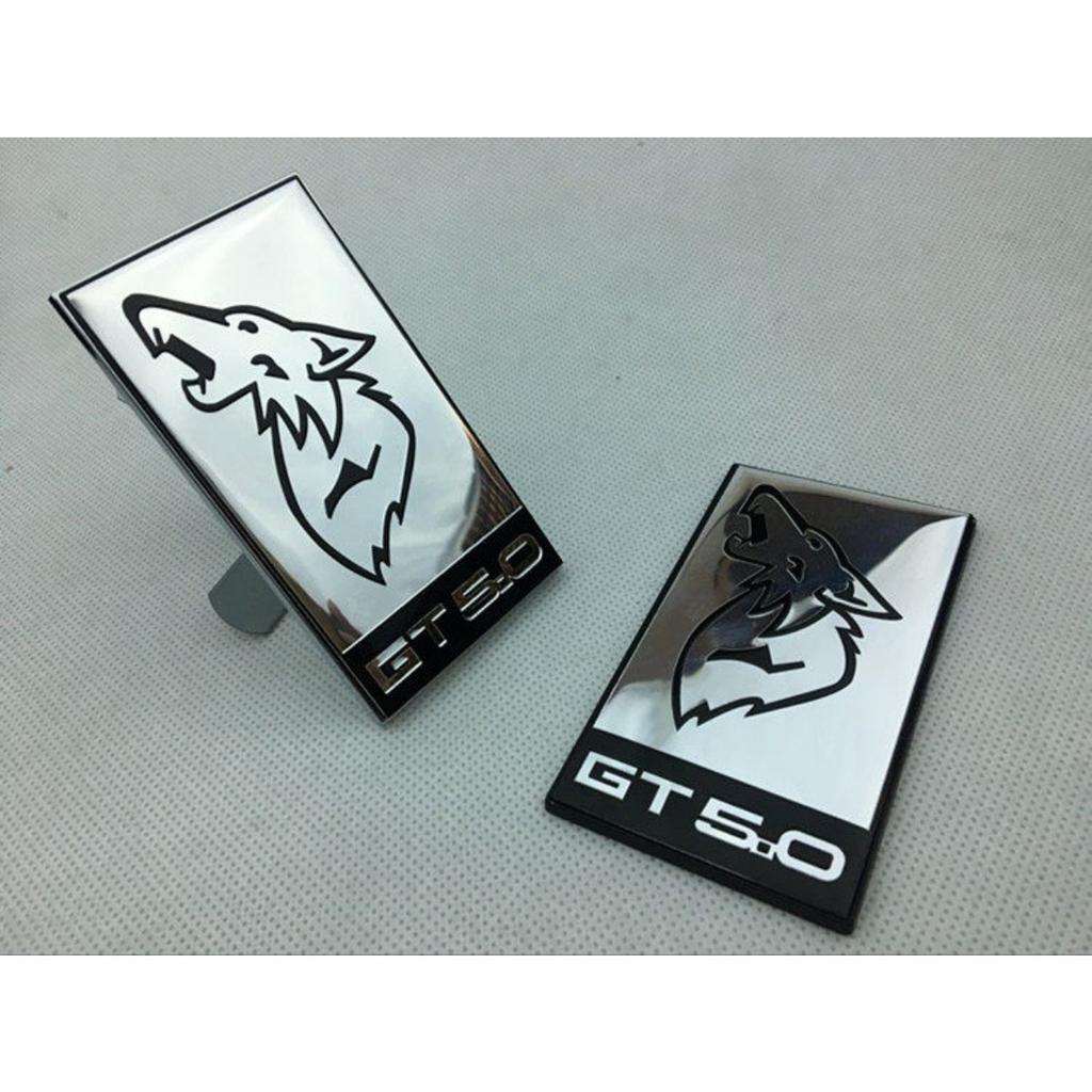 Car front Grille Badge Fender Side Rear Trunk Tailgate Wolf Badge Sticker Emblem Decal