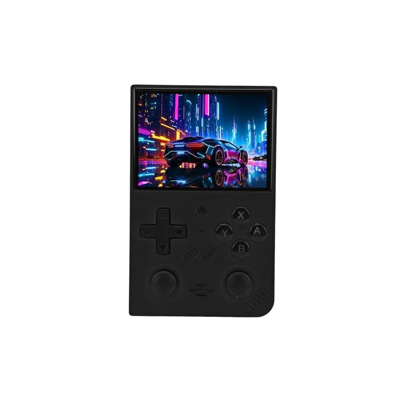 Semme 3.5-inch IPS LCD, powerful .5GHz quad-processor, handheld console with 20 game emulator support for travel and home gaming (64G)