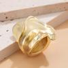 Fashion Metal Irregular Twisted Rings for Women Simple Gold Color Opening Adjustable Wrinkled Finger Rings Jewelry Party Gifts