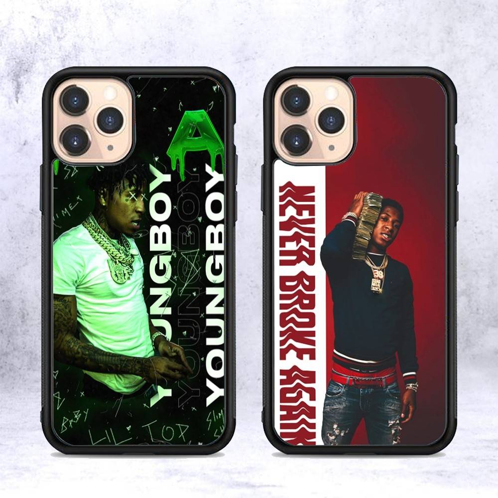 Rapper Youngboy Never Broke Again PC+TPU Phone Case For IPhone 17 16 15 14 13 12 11 Pro Max Plus Kawaii Cartoon Cover
