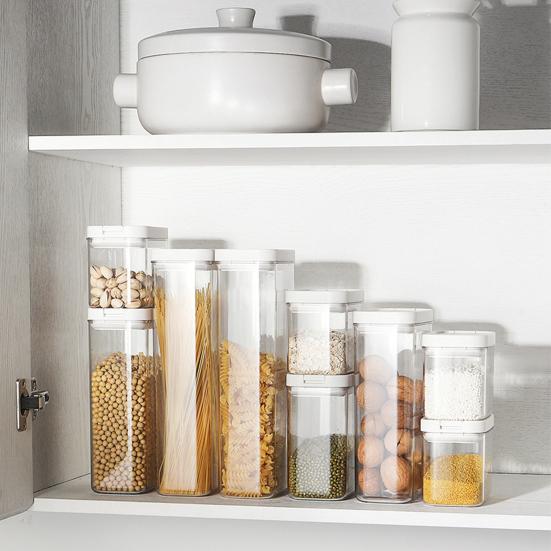 Space Saving Large Capacity High Quality Moisture Proof Airtight Transparent Food Storage Tank Storage Box