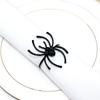 Pack of 6 Elegant Spiders Designs Napkin Rings Holders Halloween Kitchen Decoration With Rustproof Metal Finish