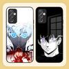 Чохол для телефону з аніме Blue Lock Для Samsung S24 Ultra S23 S22 S20 Fe S21 Plus A54 A34 A24 A53 A13 A16 Скляна задня кришка