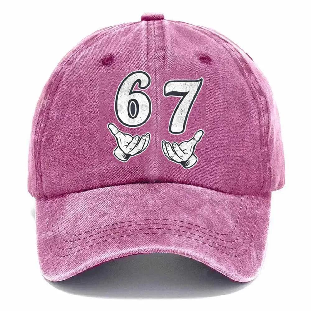 For New PVC Men's Vintage Washed Digital Printed Logo Sunshade Baseball Cap 6-Panel Adjustable