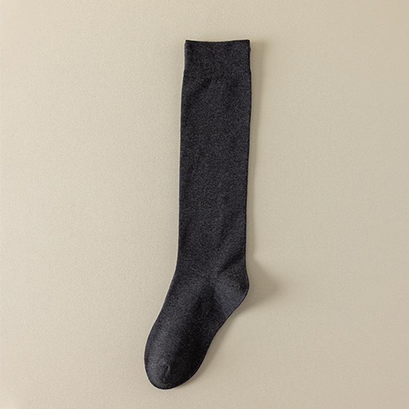Calf Socks for Women, Autumn and Winter Cotton, Slightly Pressurized, Slimming and Leg Beautifying Socks, Black Autumn and Winter Calf Socks