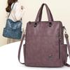 Damski plecak vintage wielofunkcyjny skórzany PU torba na ramię dużej pojemności ręczna torba crossbody do codziennych dojazdów do pracy i weekendowych wyjść
