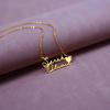 Custom Personalized Jewelry Heart Shaped Double Name Necklace 18K Gold Plated Stainless Steel Necklaces for Gift