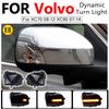 2Pcs LED Dynamic Turn Signal Light Rearview Side Wing Mirror Lamp For Volvo XC70 2008-2012 XC90 2007-2014 Car Accessories
