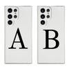 Initial Letter A Z Fashion Phone Case For Samsung Galaxy S26 S25 S24 S23 S22 Ultra S20 S21 FE 5G Plus Soft Clear Cover