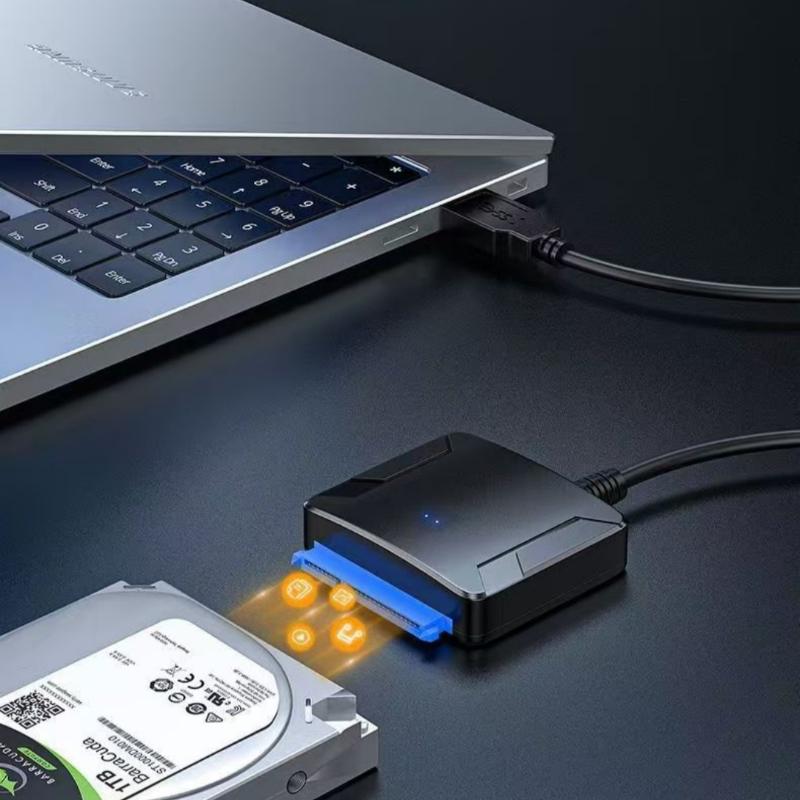 1 Set 3.5/2.5 Inch Ssd Hdd Hard Drive Disk Converter Sata To Usb 3.0 Adapter Cable Support Uasp 12V Us Eu
