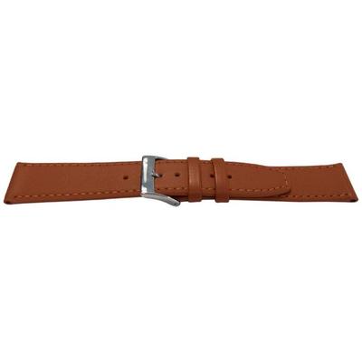 Watch Bracelet - MY-MONTRE - Smooth Calfskin - 20mm (16mm Buckle) - Extra-long 205-220mm - Tan