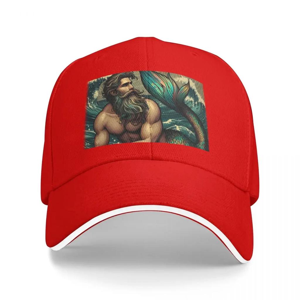 Iridescent Merman Baseball Cap Luxury Caps Hip Hop Luxury Man Cap Sun Hat For Children Unisex Women's