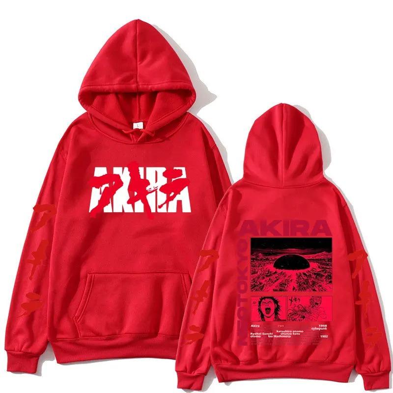 Akira Graphic Hoodie Women Men Japanese Anime Manga Printed Sweatshirt Oversized Streetwear Y2k Autumn Winter Pullover Tracksuit Female Male Clothing