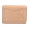 Used AUTHENTIC MARTIN MARGIELA S56UI0136 Tri-fold Wallet Beige Leather