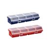 textureDurable Plastic Hardware And Multi-Compartment Organizer Box For Screws & Small Parts - Jewelry Storage Case