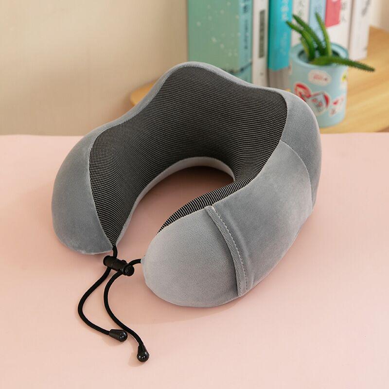 Memory Foam U-Shaped Neck Support Pillow - Car Travel Headrest with Custom Logo for Cervical Comfort