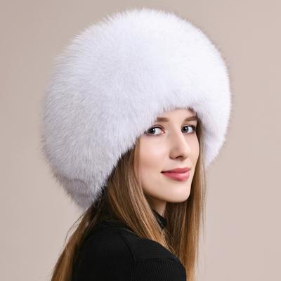 Fox Fur Hat Female Winter Ear Protection Warm Thickened Northeast Princess Mongolian Hat Full Fur Hat Female Winter