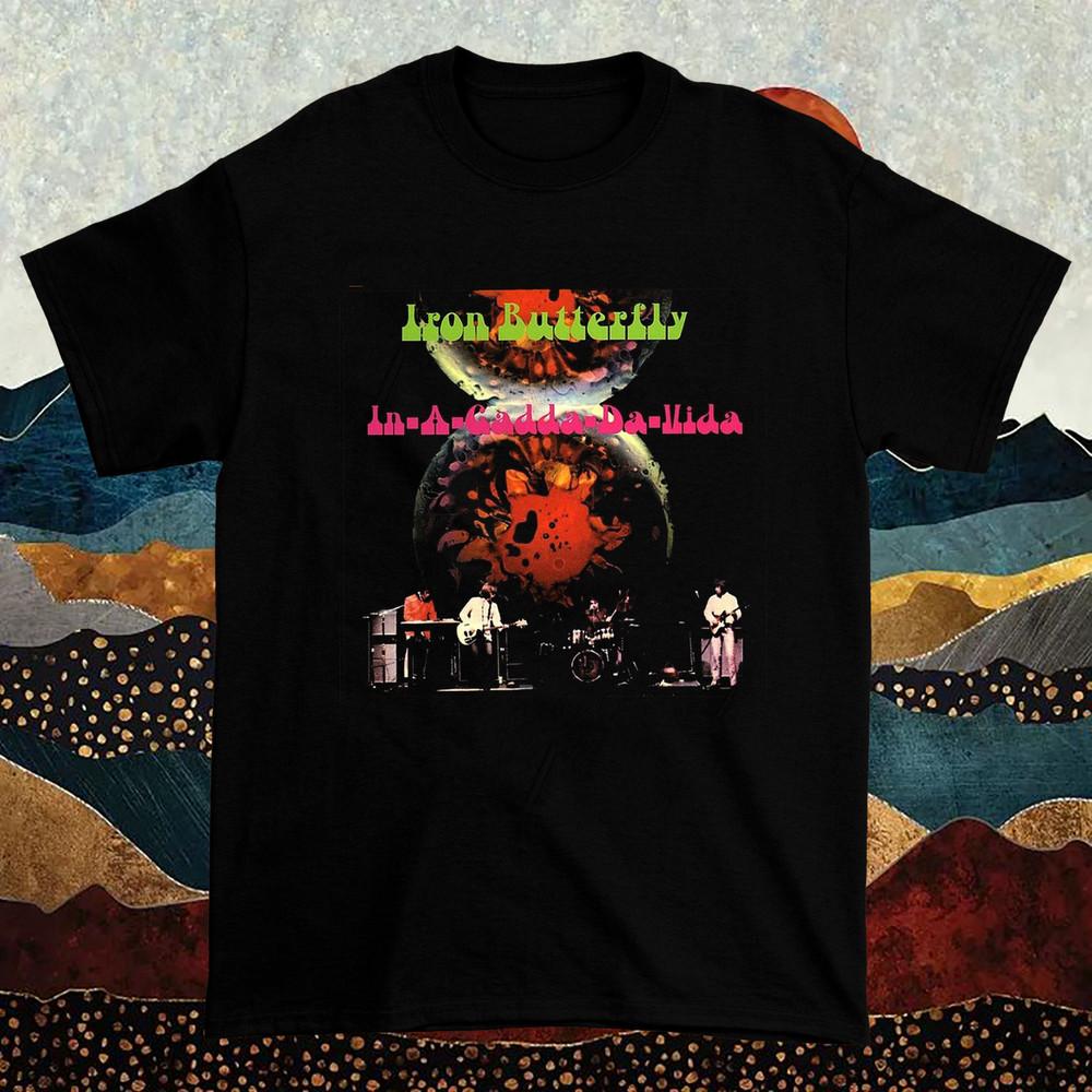 

Iron Butterfly Band In a Gadda Da Unisex T Shirt Full Size S-5XL Unisex T-Shirt XXXXL