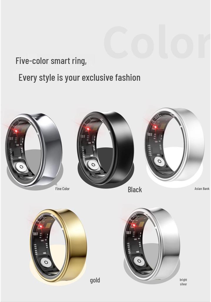 Waterproof Smart Ring with Blood Oxygen, Sleep, and Health Monitoring, Call Alerts, and New Sports Features
