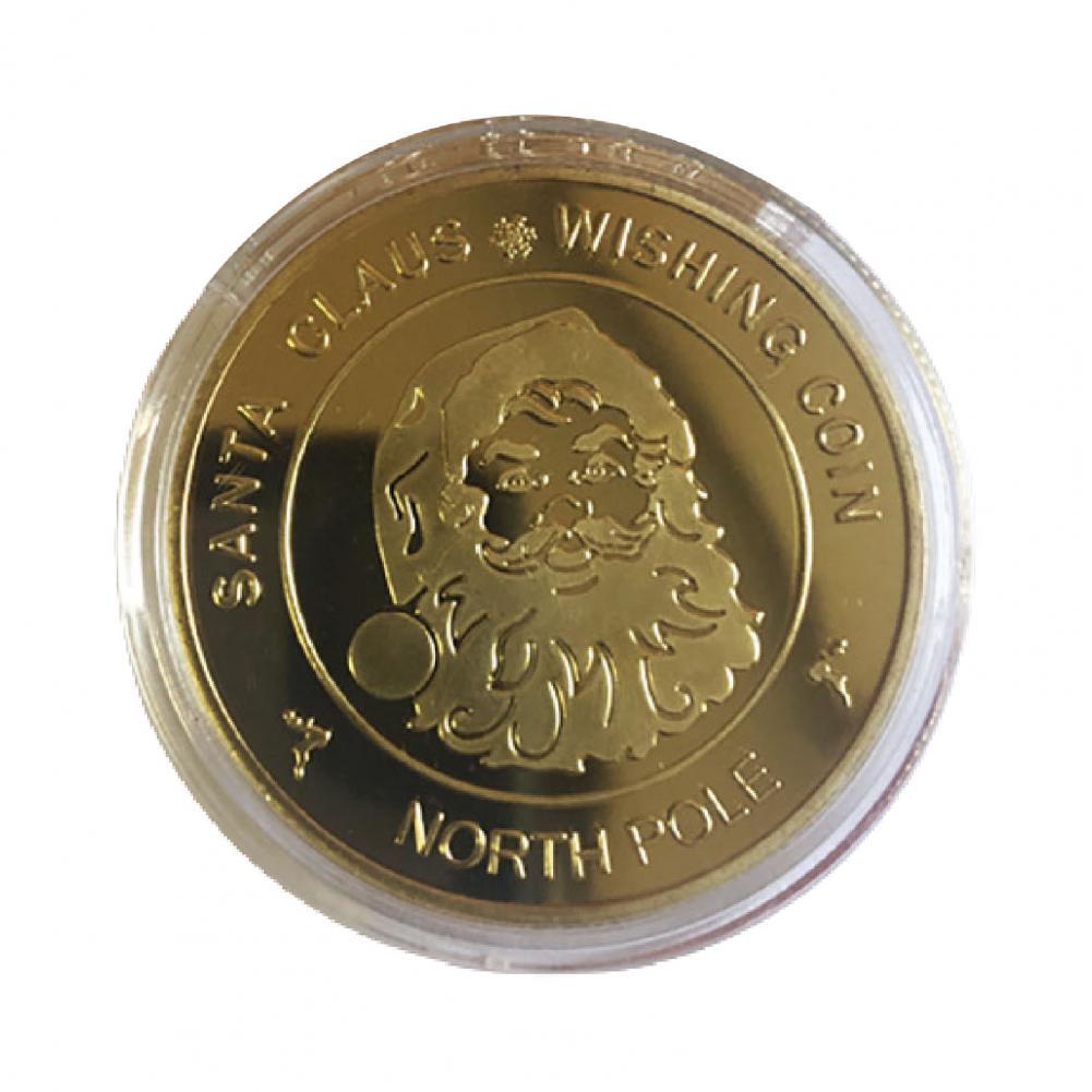 

Novel Coin Gift Delicate Commemorative Coin Mini Perfect Gifts Christmas Compact Commemorative Coin золотистий