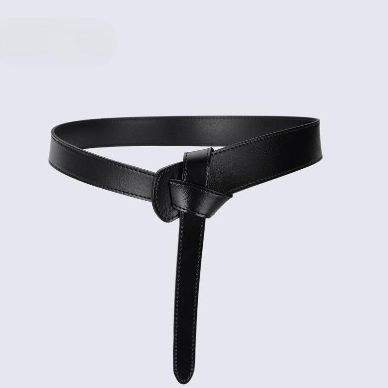 Knotted Belt Women's Sweater Coat Decorative Women's Belt Skirt Typified Leather Waist Seal
