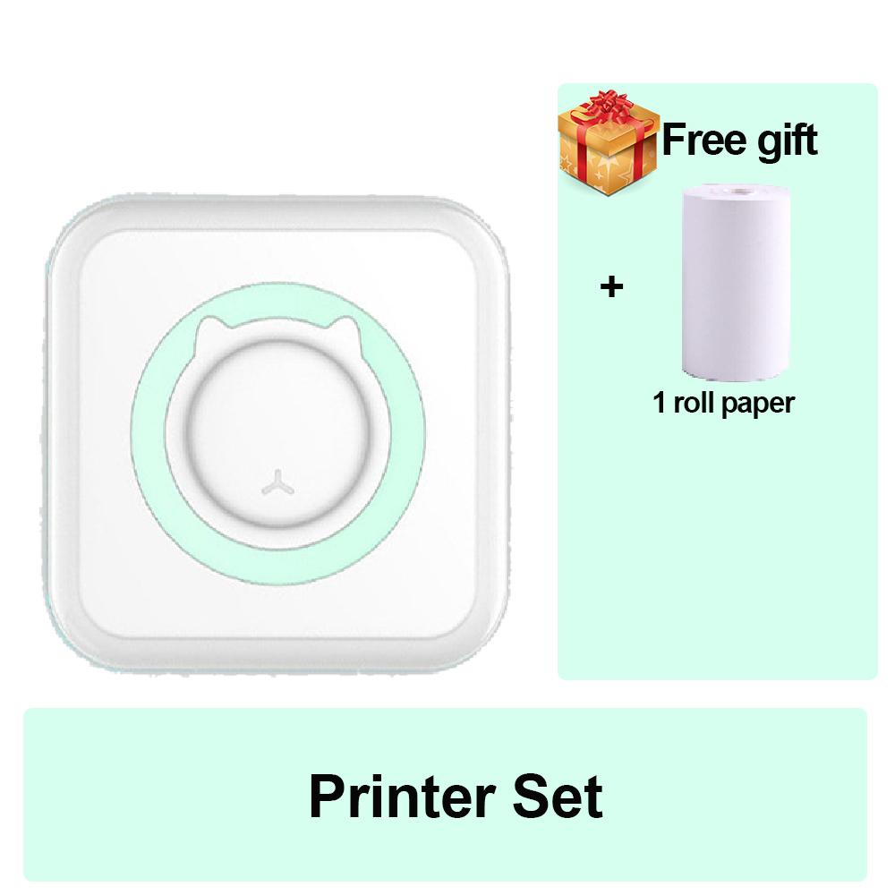 Mini Portable Thermal Printer Bluetooth Compatible iPhone Android, 58mm Paper Instant Pocket Printer for Pos, Labels Receipts