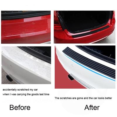 Hot Universal Protector Rear Bumper Guard Rubber Mouldings Pad Trim Cover Strip Car Styling 104*9cm Car Trunk Door Sill