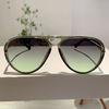 Fashion Pilot Design Shades Luxury Metal Decoration Women Sunglasses Men's Brand Sun Glasses for Travelling Hiking