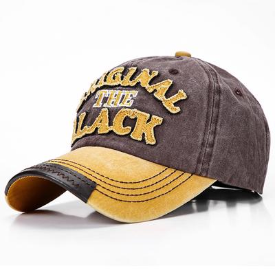 Casquettes de Baseball rétro avec lettres brodées pour hommes, Vintage, naturel, noir, respirant, Streetwear, accessoires de sport de plein air pour femmes