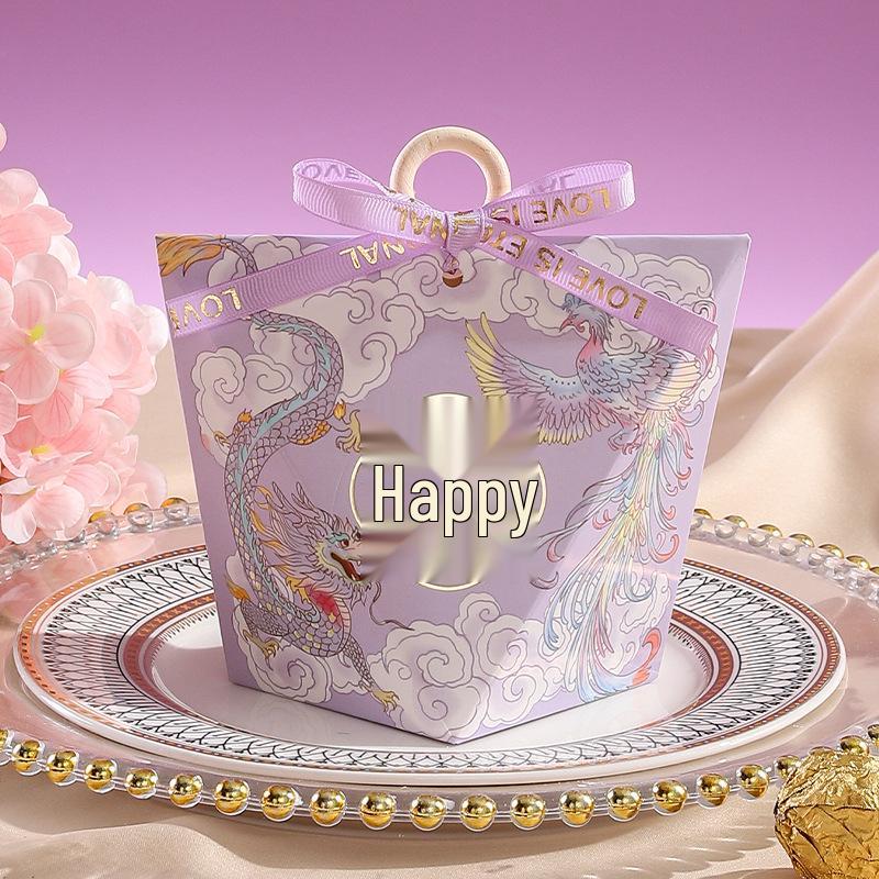 

2025 Wedding & Engagement Handheld Candy Gift Box Large & Small Set