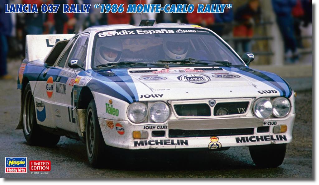 Hasegawa Lancia 037 Rally 1986 Monte Carlo Rally Plastic Model 20681 1/24