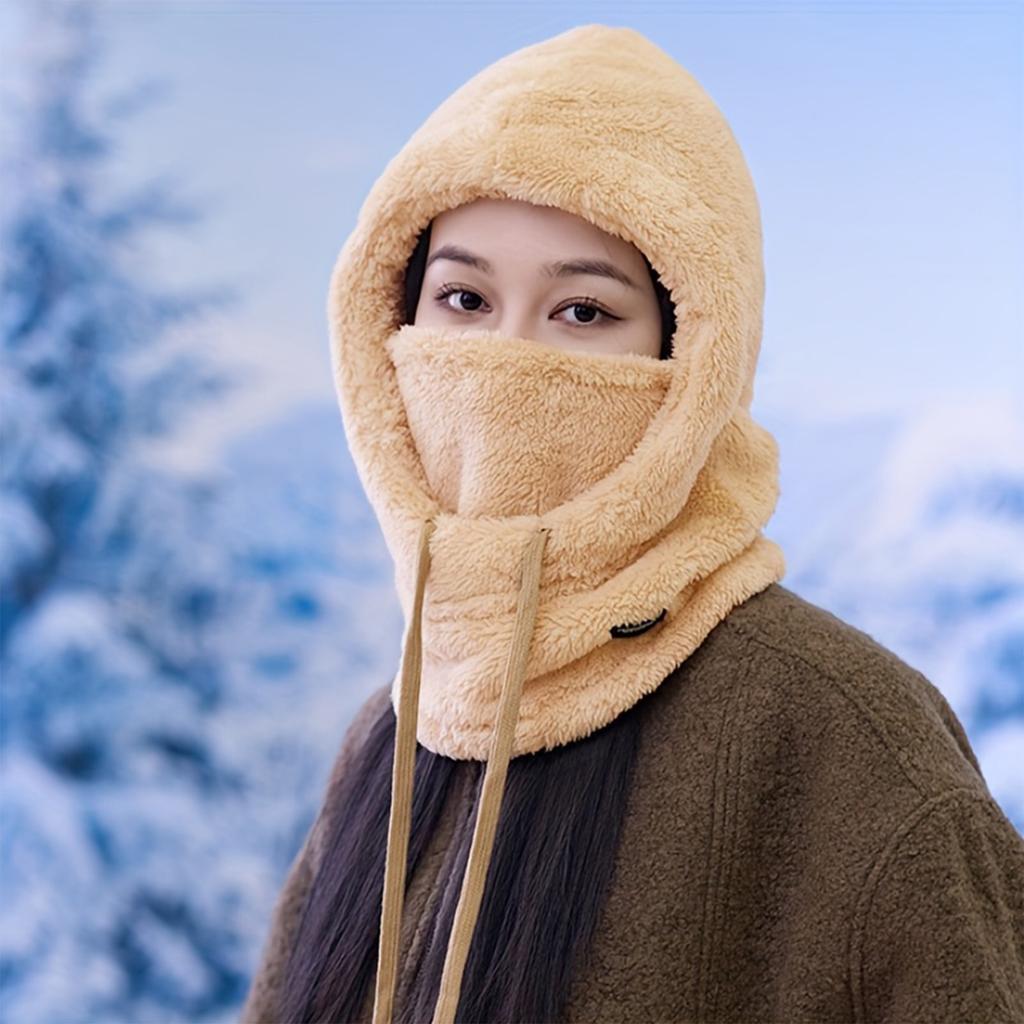 Cycling Windproof Hooded Neck Warmer Windproof Outdoor Cold Weather Neck Warmer for Running Skiing Cycling