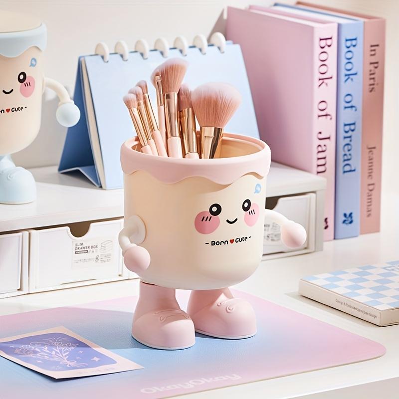 Rozkošný stolní odpadkový koš v kresleném stylu s víkem, Odolný PP materiál, Organizace do ložnice, kanceláře, pracovního prostoru, Roztomilý odpadkový koš, Hravý design, Hladký povrch