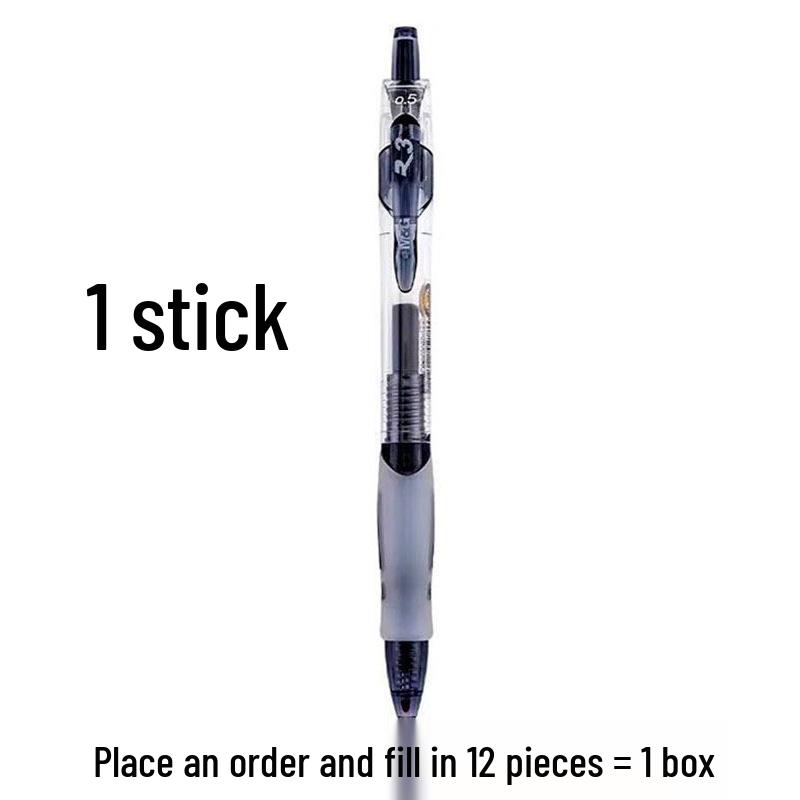 Morning Light GP1163 Click Gel Pen, 0.5mm Bullet Tip, Ideal for Exams, Office, or Signatures.