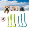 Portable Pet Tick Remover 3Pcs Dog Cat Tick Puller Kit Safe Body Care Skin Protection Tool for Puppy Horses Rabbits Pet Supplies