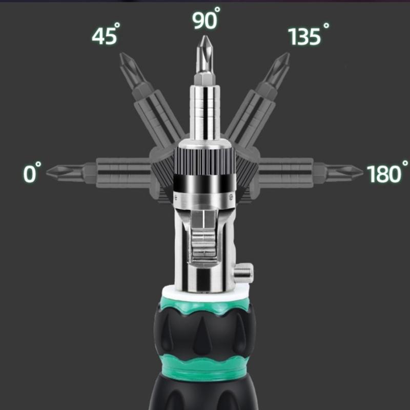 Multiuse Screwdriver Set With Steel Bits And Magnetic Tip For Efficient Use for Mechanical Automotive Maintenance