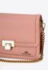 Wittchen Women's Leather Crossbody Bag With Chain, Pink, Natural Leather