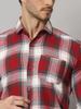 Bigreams Men's Yarn-Dyed 100% Cotton Slim Fit Checkered Flannel Shirt For Full Sleeve Shirt